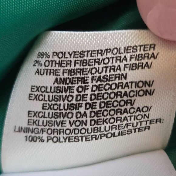 Nipon Boutique Womens Open Front Frayed Trim Tweed Blazer Jacket Green White 4 - Picture 10 of 12